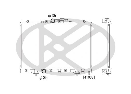 Radiator racire motor KOYORAD PL031280R