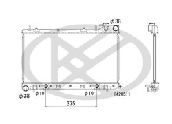 RADIATOR RACIRE MOTOR KOYORAD PL092216 - Compatibil cu SUBARU