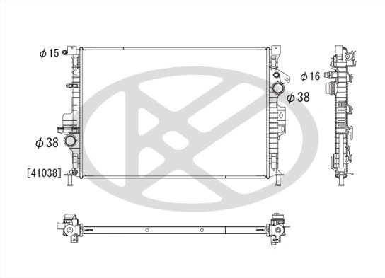 Radiator racire motor KOYORAD PL322813