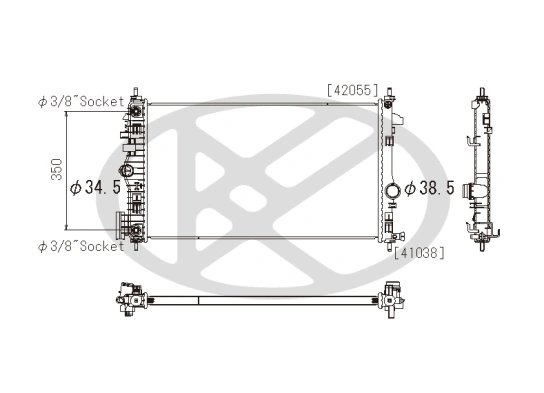 Radiator racire motor KOYORAD PL462647