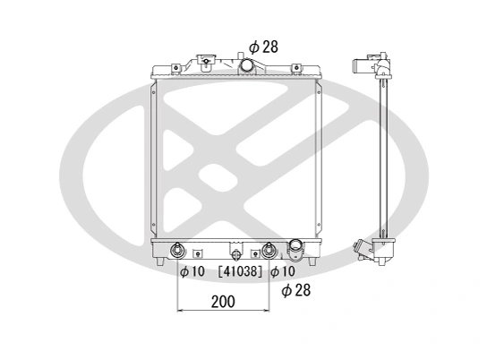 Radiator racire motor KOYORAD PL080293T