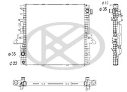 Radiator racire motor KOYORAD PL613635