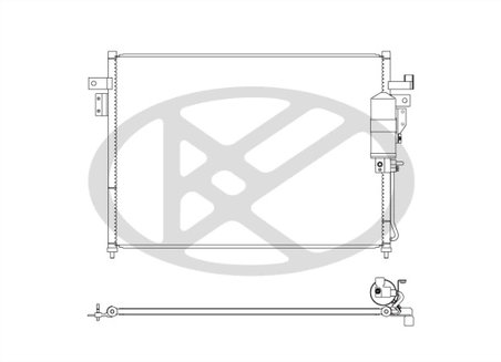 RADIATOR CLIMATIZARE KOYORAD CD020684 - Compatibil cu NISSAN