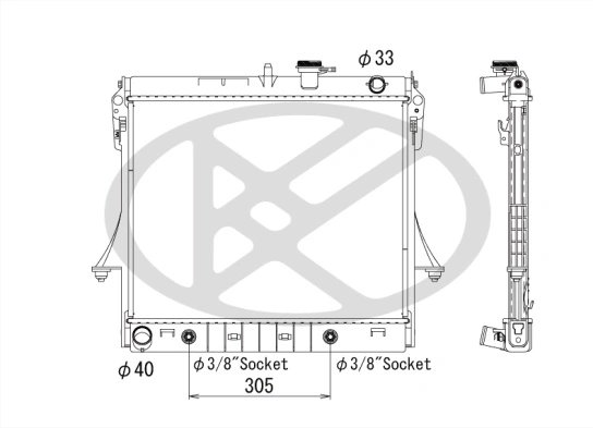Radiator racire motor KOYORAD PL312746R