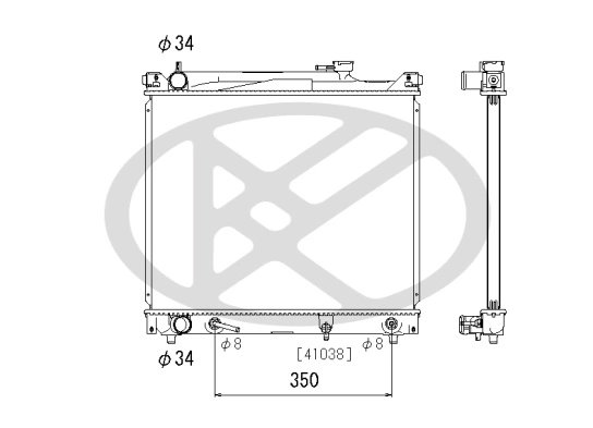 Radiator racire motor KOYORAD PL100833