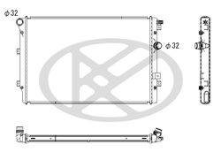 RADIATOR RACIRE MOTOR KOYORAD PL453007 - Compatibil cu SEAT, VW