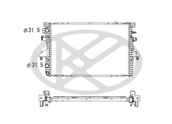 Radiator racire motor KOYORAD PL452396R