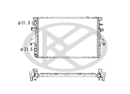 RADIATOR RACIRE MOTOR KOYORAD PL452396R - Compatibil cu VW