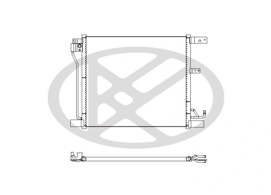 RADIATOR CLIMATIZARE KOYORAD CD020616 - Compatibil cu NISSAN, NISSAN (DFAC)