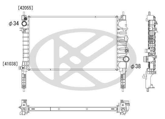 RADIATOR RACIRE MOTOR KOYORAD PL463687 - Piesa auto compatibila cu mai multe marci