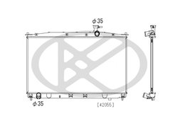 Radiator racire motor KOYORAD PL812452