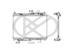 RADIATOR RACIRE MOTOR KOYORAD PL322528 - Compatibil cu FORD