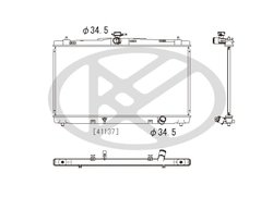 RADIATOR RACIRE MOTOR KOYORAD PL012679R - Compatibil cu TOYOTA