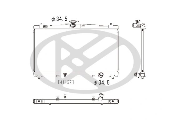 RADIATOR RACIRE MOTOR KOYORAD PL012679R - Compatibil cu TOYOTA