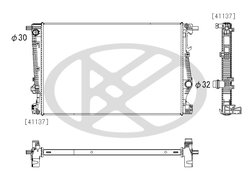 RADIATOR RACIRE MOTOR KOYORAD PL333103 - Compatibil cu JEEP