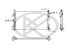 RADIATOR RACIRE MOTOR KOYORAD PL462646 - Compatibil cu OPEL, SAAB, VAUXHALL