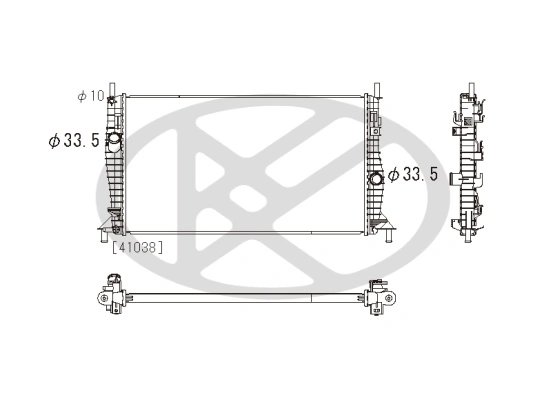 RADIATOR RACIRE MOTOR KOYORAD PL322615 - Compatibil cu FORD
