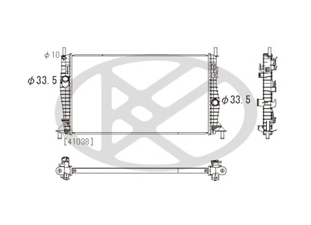 RADIATOR RACIRE MOTOR KOYORAD PL322615 - Compatibil cu FORD