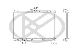 Radiator racire motor KOYORAD PL032012