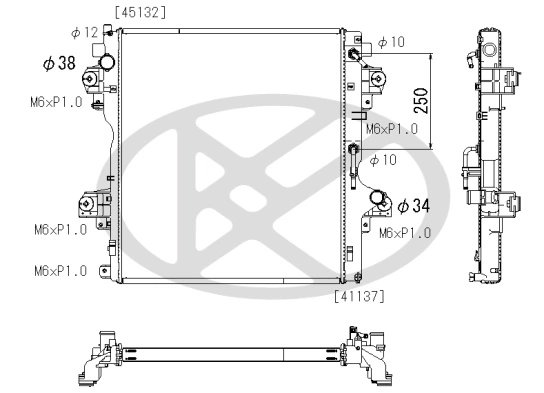 RADIATOR RACIRE MOTOR KOYORAD PL013480 - Compatibil cu TOYOTA