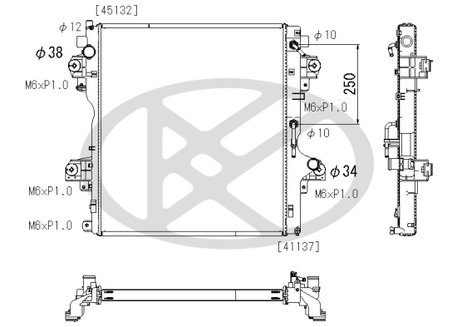 RADIATOR RACIRE MOTOR KOYORAD PL013480 - Compatibil cu TOYOTA