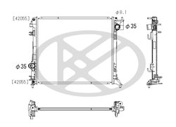 RADIATOR RACIRE MOTOR KOYORAD PL023500 - Compatibil cu NISSAN, RENAULT