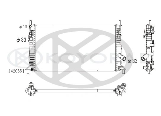 Radiator racire motor KOYORAD PL062304