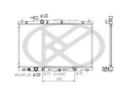 RADIATOR RACIRE MOTOR KOYORAD PL082430 - Compatibil cu HONDA