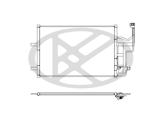 RADIATOR CLIMATIZARE KOYORAD CD060531 - Compatibil cu MAZDA