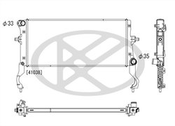 Radiator racire motor KOYORAD PL813649