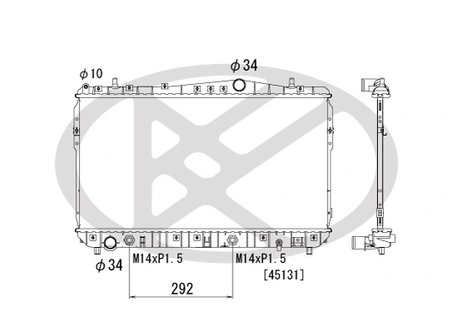 Radiator racire motor KOYORAD PL101899