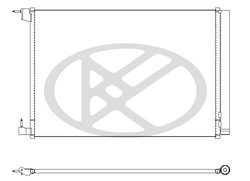 RADIATOR CLIMATIZARE KOYORAD CD411011 - Compatibil cu MERCEDES-BENZ