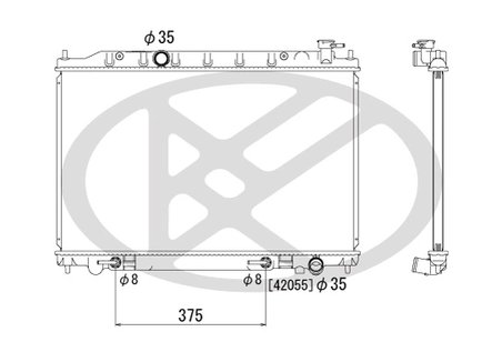 RADIATOR RACIRE MOTOR KOYORAD PL021597 - Compatibil cu NISSAN