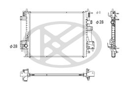 RADIATOR RACIRE MOTOR KOYORAD PL493550 - Compatibil cu RENAULT, SMART