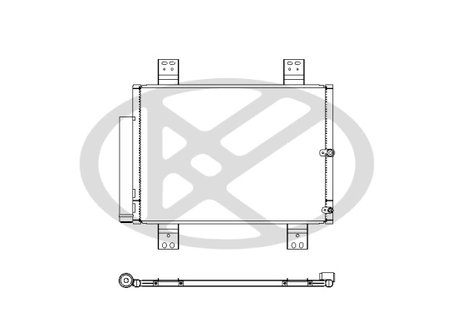 RADIATOR CLIMATIZARE KOYORAD CD010377M - Compatibil cu DAIHATSU
