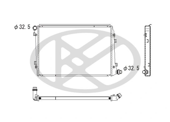 RADIATOR RACIRE MOTOR KOYORAD PL452447 - Compatibil cu AUDI, SEAT, SKODA, VW