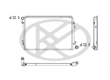 RADIATOR RACIRE MOTOR KOYORAD PL452447 - Compatibil cu AUDI, SEAT, SKODA, VW