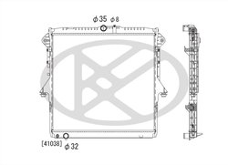 Radiator racire motor KOYORAD PL322811