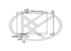 RADIATOR RACIRE MOTOR KOYORAD PL021934 - Compatibil cu NISSAN