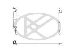 RADIATOR CLIMATIZARE KOYORAD CD020311 - Compatibil cu NISSAN, RENAULT
