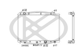 RADIATOR RACIRE MOTOR KOYORAD PL082586 - Compatibil cu HONDA