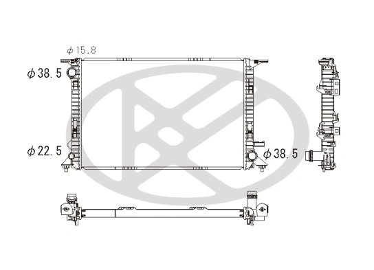 Radiator racire motor KOYORAD PL442802