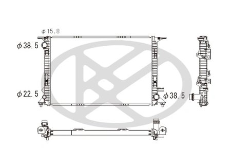 Radiator racire motor KOYORAD PL442802