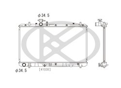 RADIATOR RACIRE MOTOR KOYORAD PL102033 - Compatibil cu FIAT, SUZUKI
