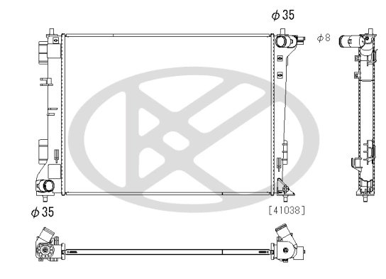 RADIATOR RACIRE MOTOR KOYORAD PL813680 - Compatibil cu HYUNDAI, KIA