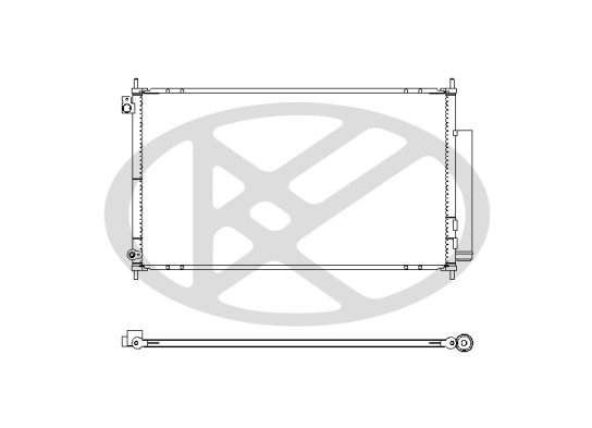 RADIATOR CLIMATIZARE KOYORAD CD080289M0A - Compatibil cu HONDA