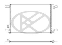 RADIATOR CLIMATIZARE KOYORAD CD441008 - Compatibil cu AUDI, CUPRA, SEAT, SKODA, VW