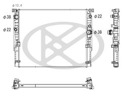 Radiator racire motor KOYORAD PL423361R