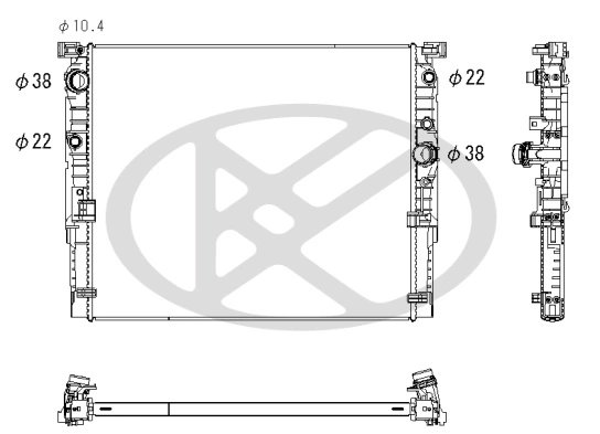 Radiator racire motor KOYORAD PL423361R