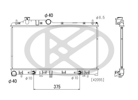 RADIATOR RACIRE MOTOR KOYORAD PL093315 - Compatibil cu SUBARU